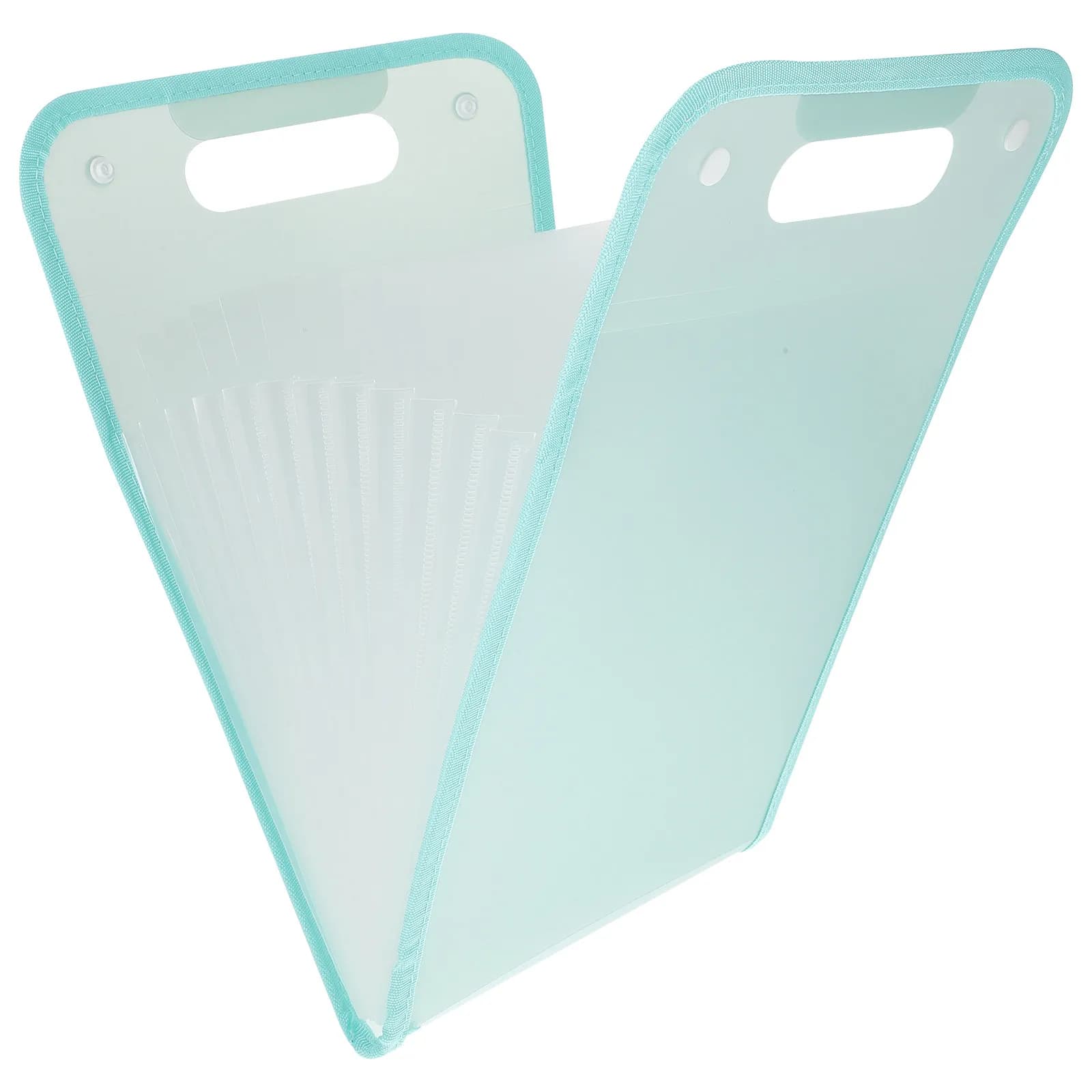 Large Capacity Expanding File Folder Portable Multi-Pocket Document Organizer Clear Waterproof File Storage Bag for Office