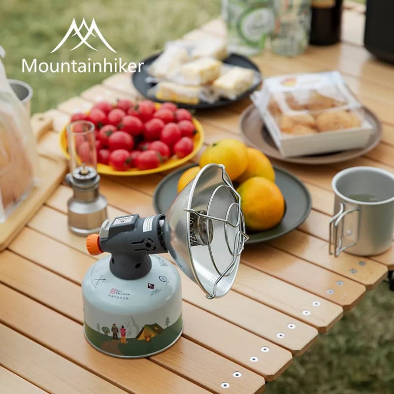 MOUNTAINHIKER New outdoor camping Mini portable heating stove Gas small solar gas tank Camping heater Ice fishing Winter fishing