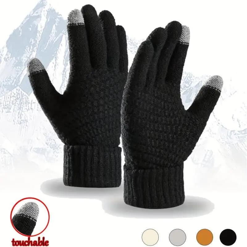 Four-color Winter Warm Riding Gloves Compatible with Smartphones Screens Touch Control, Gloves