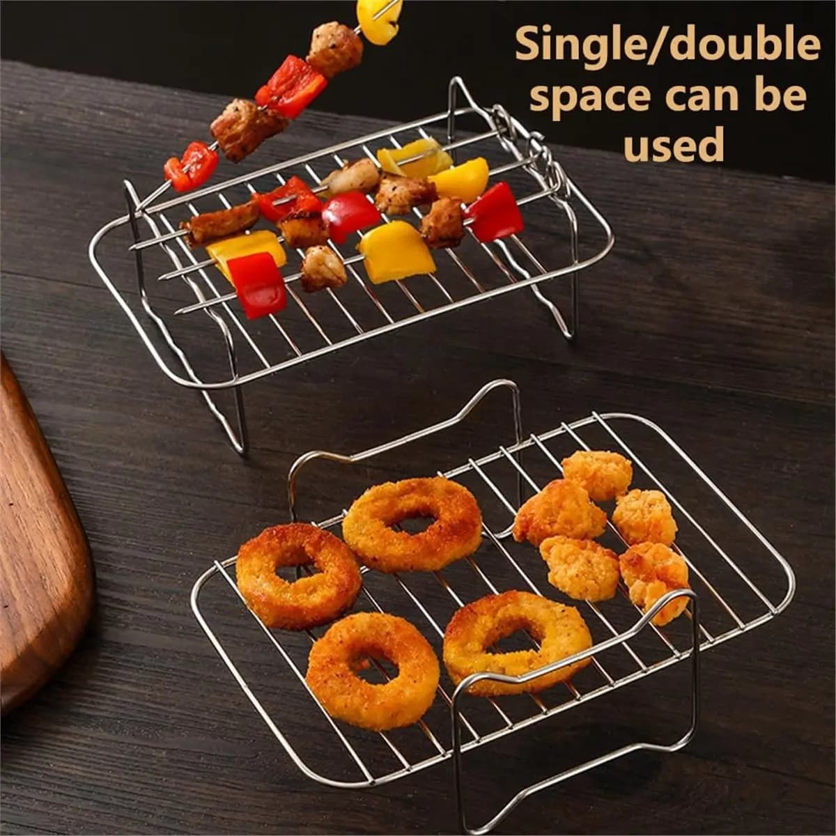 DT81 Hot Air Fryer Accessories Air Fryer Rack Airfryer Accessories for Ninja Double Chamber Airfryer
