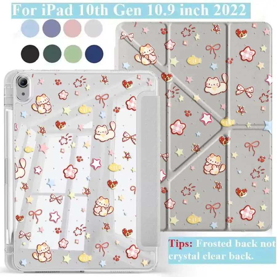 Sweet Tiny Pet Holder Cover Tablet Case For iPad Pro 2025 Air 4 5 M3 M2 M4 11inch Mini 6 7 Pro 11th 10th 9th 8th 7th 12.9inch