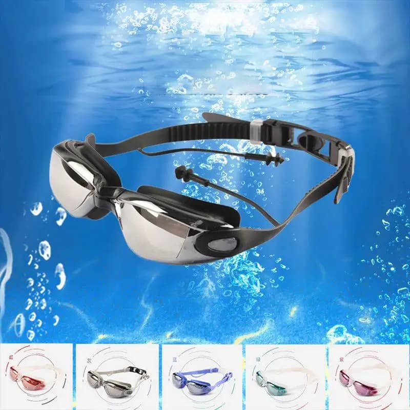 New【High-definition Anti-fog Swimming Goggles Small Frame Silver-plated Lenses Waterproof Swimming Goggles Goggles】