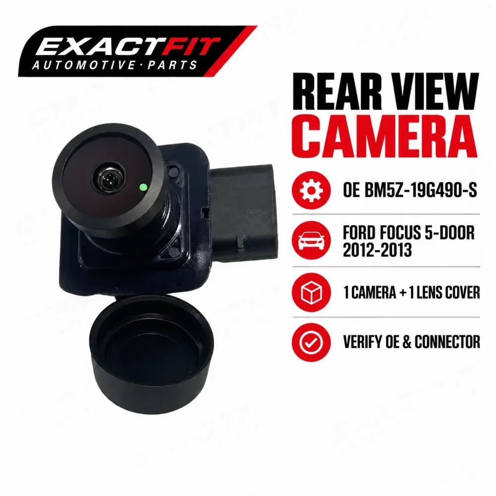 BM5Z-19G490-S BM5Z19G490S Backup Camera for Ford Focus 2012-2013 Rear View Parking Assist Replacement