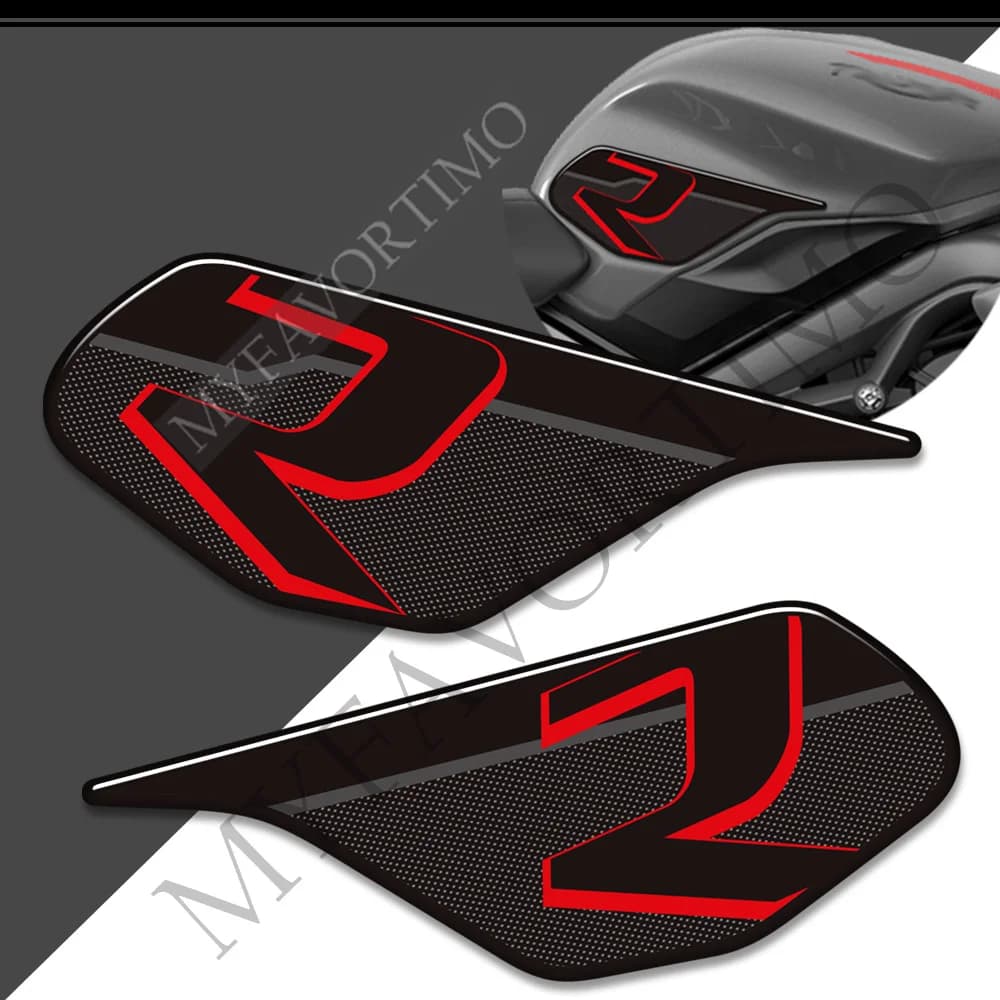 Kit Adesivi Protettivi per Serbatoio Moto Street Triple Daytona 675 765 R RS, Protezione Ginocchia e Serbatoio Carburante