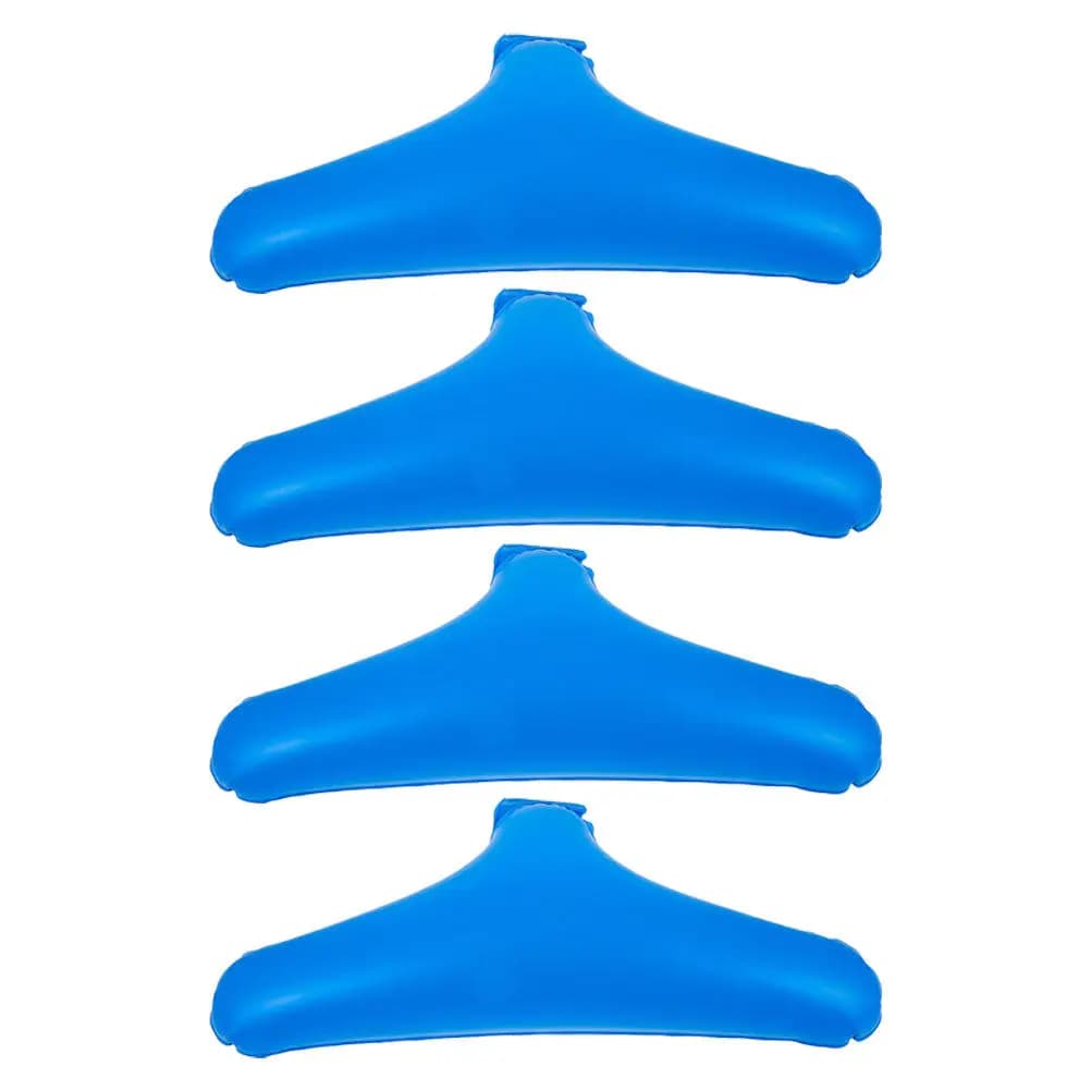4Pcs Inflatable Clothes Hanger Lightweight Travel Drying Rack Foldable PVC Hanger for Closet Car Camping Indoor Outdoor Use