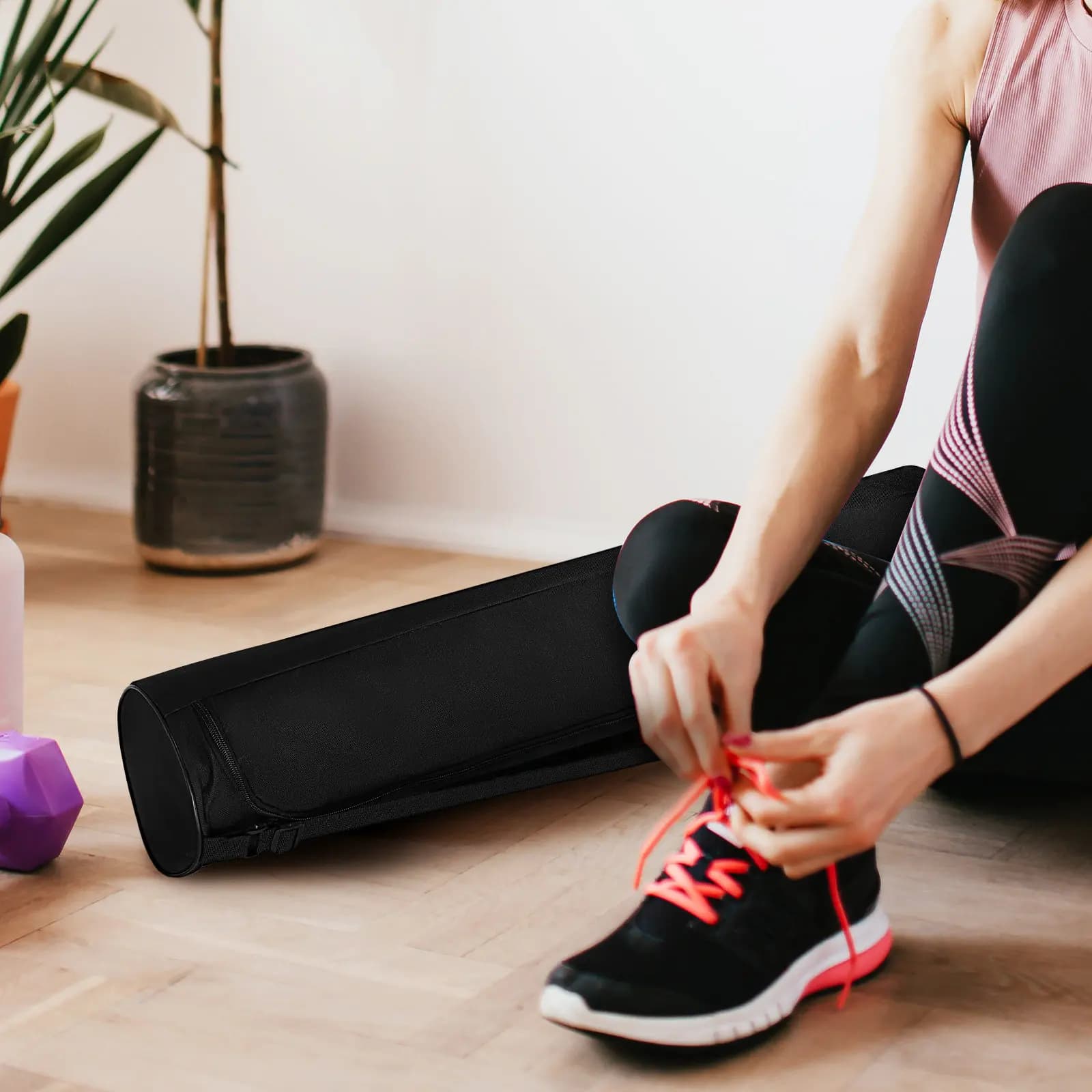 Yoga Mat holder 1 Piece, Resistant to wear, Simple and Elegant Design, Solid Color, for Gym, Beach, Studio