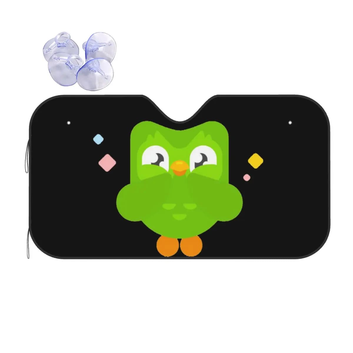 Duolingo Owl Duo Parasole Parabrezza Auto Parabrezza Anteriore Finestra Parasole Accessori Coperture