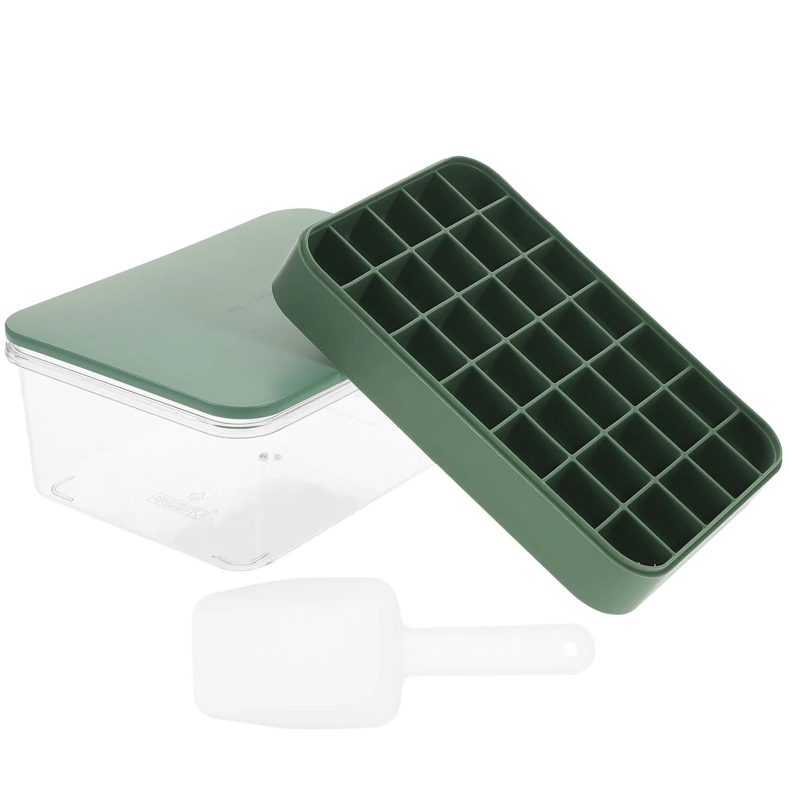 Set di Stampi per Cubetti di Ghiaccio in Silicone Portatili, Vassoio per Palline di Ghiaccio, Antiaderente, Durevole, Utensile da Cucina