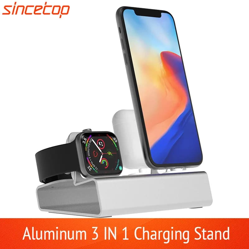 Supporto per stazione dock di ricarica per AirPods IPad Air Mini Apple Watch per iWatch per iPhone 14 13 12 11 X XR XS MAX 8 7Plus