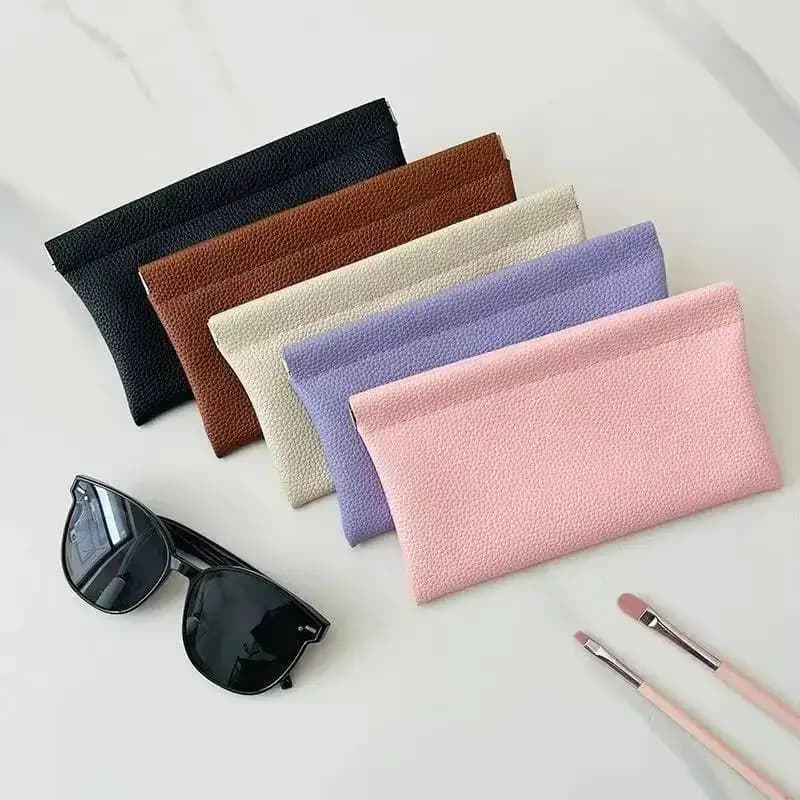 1pcs Self-closing Pu Leather Wallet Long Passport Driver's License ID Holder Headphone Data Cable Storage Cash Pouch Coin Purse