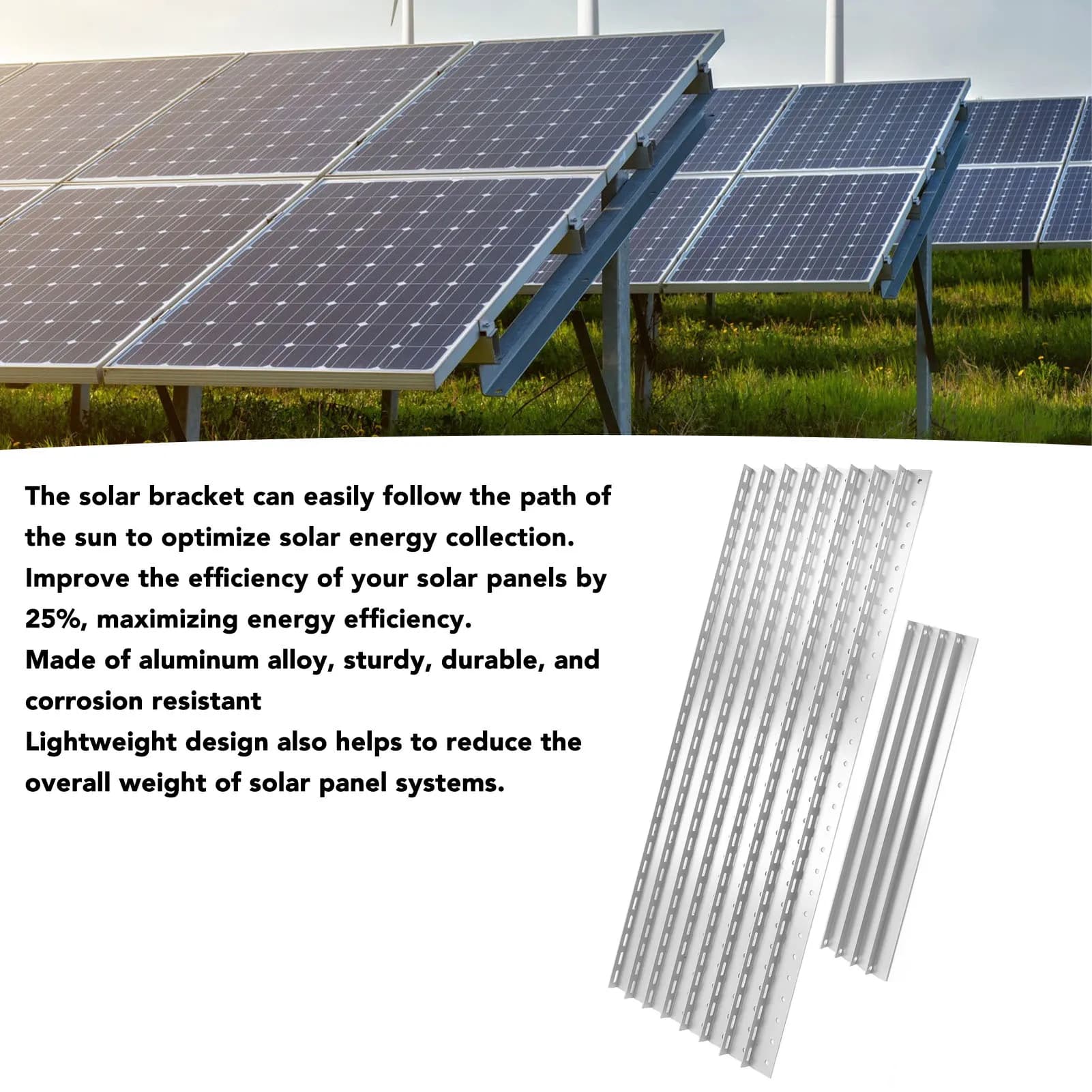 Gambe pieghevoli Supporto inclinabile per pannello solare 2 Set - Staffa regolabile da 41 pollici per garage sul tetto 180-600 W