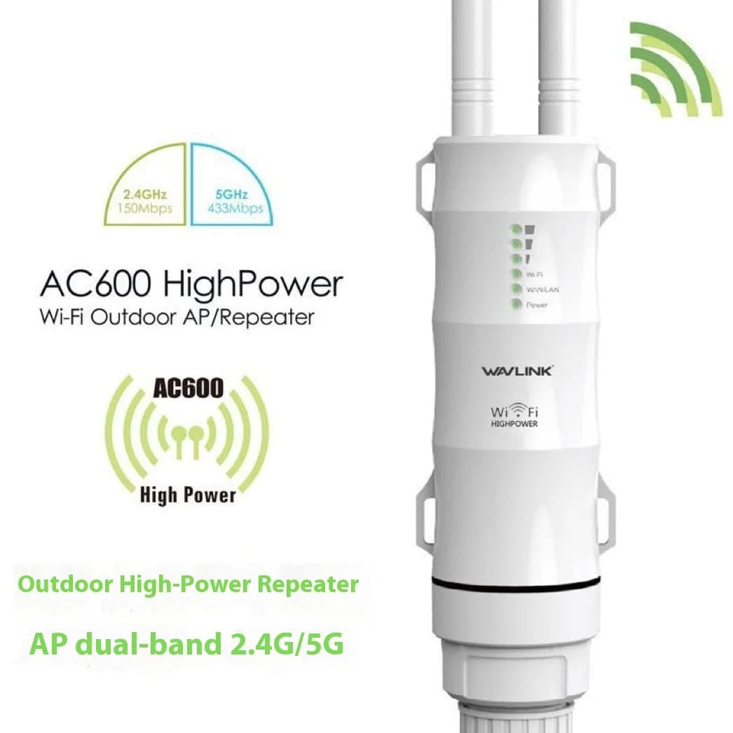 Ripetitore router esterno AC600 Ripetitore WiFi esterno Wireless AP 2.4G 5G Dual Band