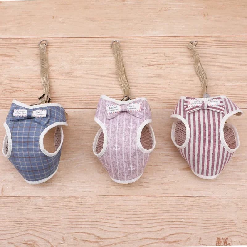Cute Dog Cat Harness and guinzaglio Set Nylon Mesh Pet Puppy Harness Lead Cat Collar vestiti gilet per piccoli gatti gattino Pet Supplies