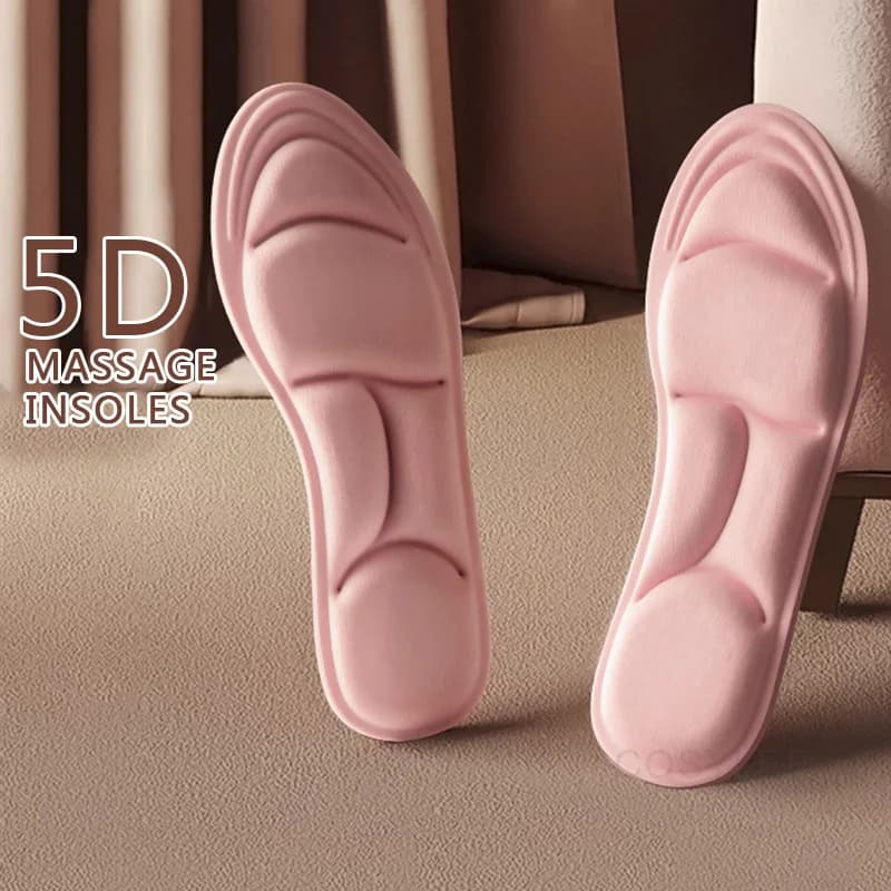 Solette in memory foam per massaggio 5D per scarpe Suola Cuscino traspirante Solette da corsa sportive per piedi Solette ortopediche