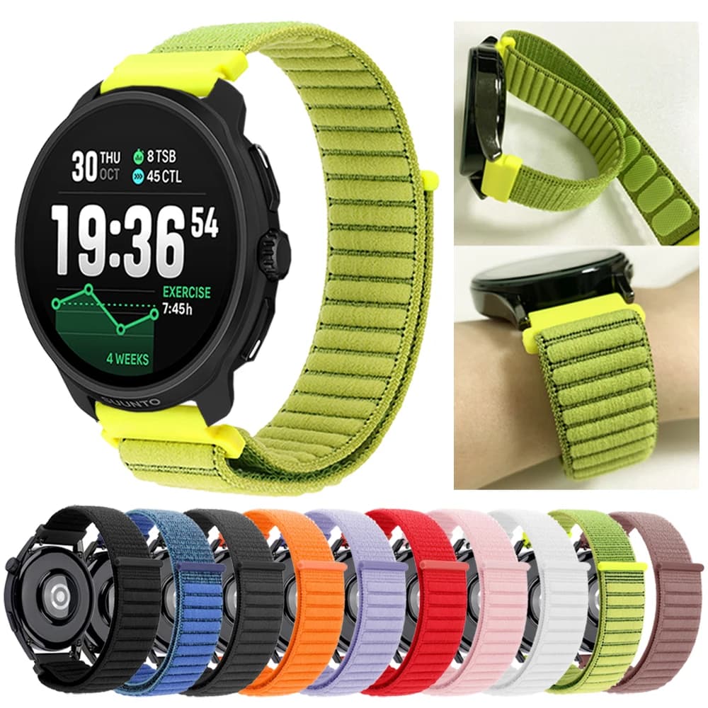 20 22mm cinturino sportivo in nylon per SUUNTO RACE 2/S RUN VERTICAL OCEAN braccialetto Smartwatch per SUUNTO 3 Fitness/5 9 Peak DLC cinturino