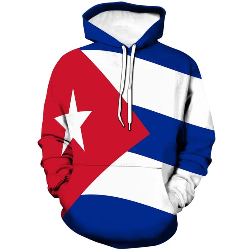 Cuba 3D Printed Hoodie for Men New in Long Sleeved sweatshirt Pullover top Fashion Sports Running oversize sweatshirt