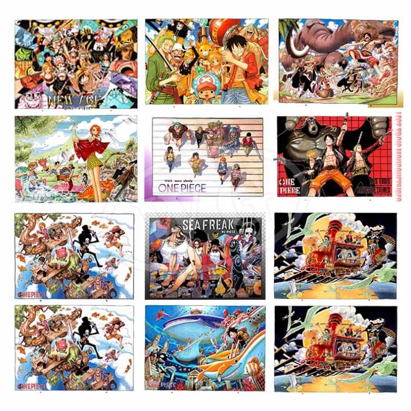 1 pz. Quadro su tela senza cornice, nuovo dipinto su tela One Piece, stampa HD con personaggi anime Monkey D. Luffy e Roronoa Zoro per la casa
