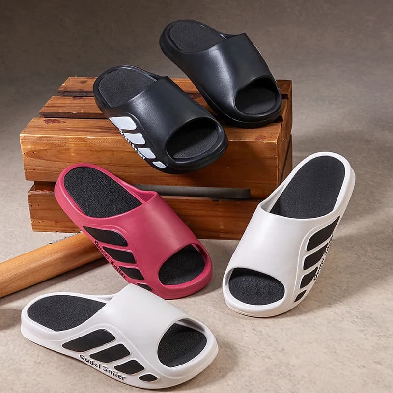Summer Men's Sports Slippers - Outdoor Slippers with Non-slip Sole, Comfortable Sandals and EVA Resistant for Home, Inodours and Silents