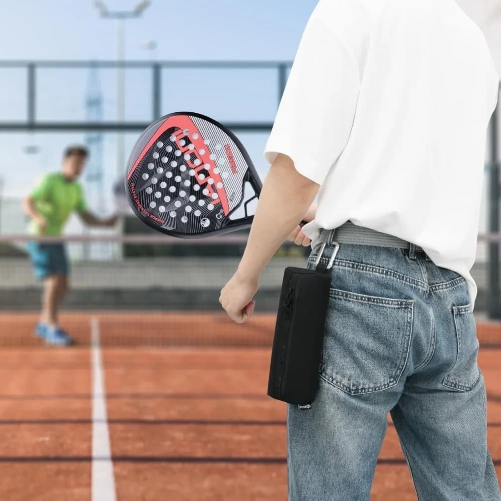 Borse Portatili per Pickleball Impermeabili con Gancio in Metallo, Contengono 3 Racchette, Borsa Multiuso per Palline da Tennis