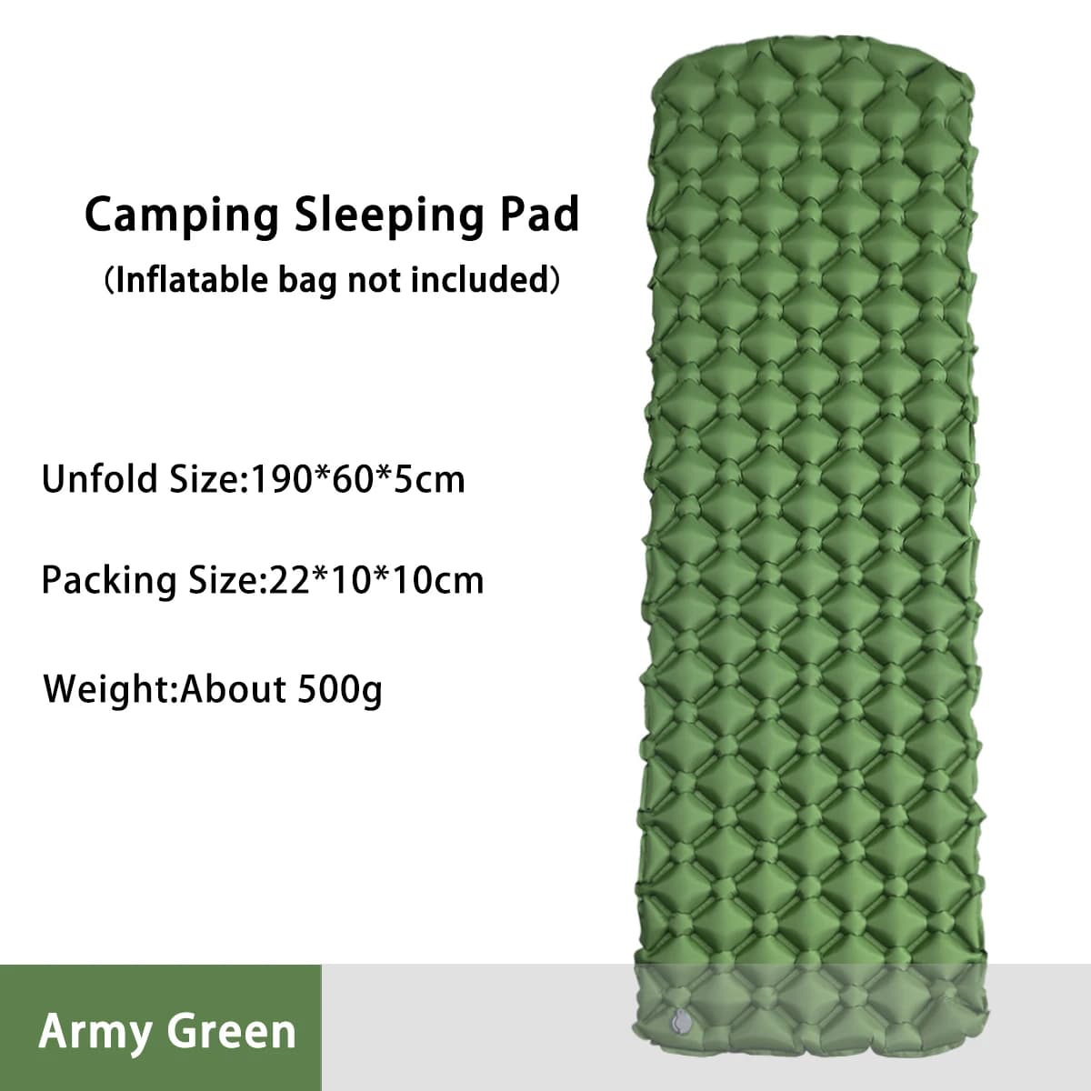 Camping Inflatable Mat, Tent Folding Bed, Sleeping Mat, Picnic Cover, Travel Mat, Camping Equipment