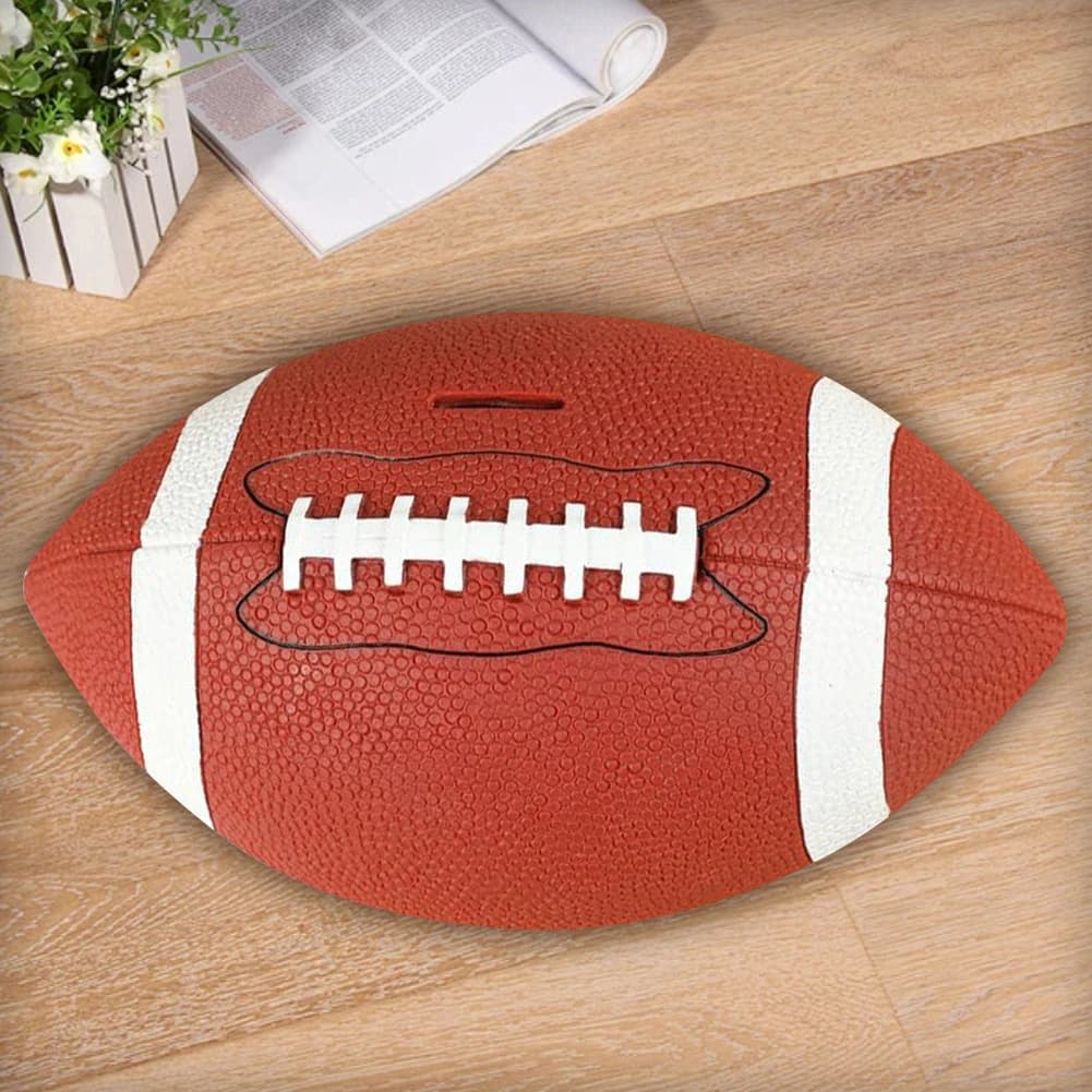 Salvadanaio a Forma di Pallone da Calcio, Contenitore per Monete Infrangibile, Scatola Salvadanaio Indistruttibile per Appassionati di Sport