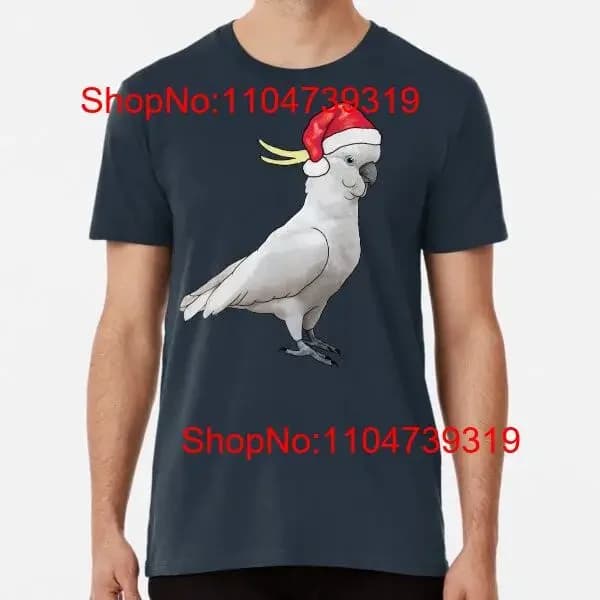 Maglietta premium di Natale Cockatoo dalla S alla 5XL Made in AU USA vintage Lavato moda Grafica elegante Unisex homme Versatile Casual