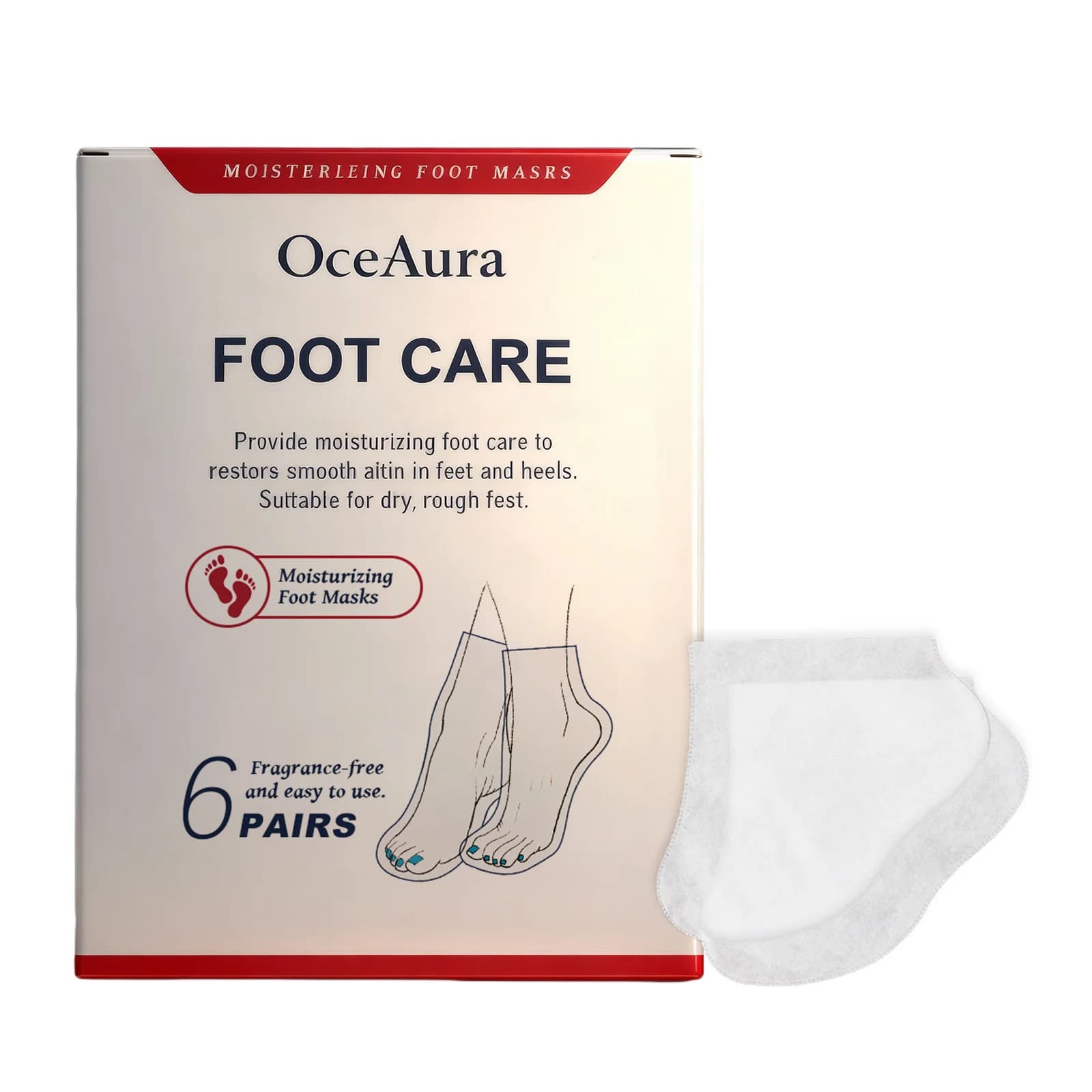 The moisturizing foot mask gently cleanses your feet, making them soft, smooth, moisturizing and easy to use