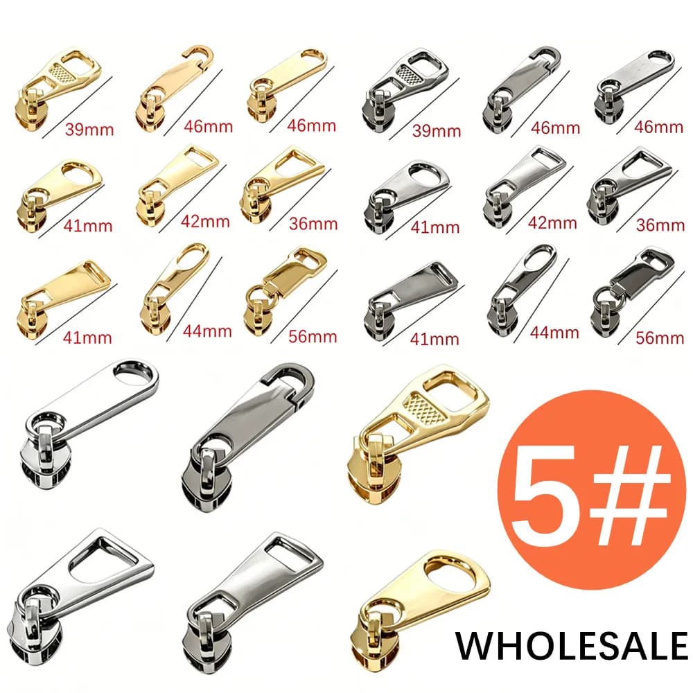 10/20/100Pcs 5# Nylon Zipper Puller Slider for Zippers Tapes Bag Decor Zip Head Zips Repair Kit Sewing Accessories wholesale