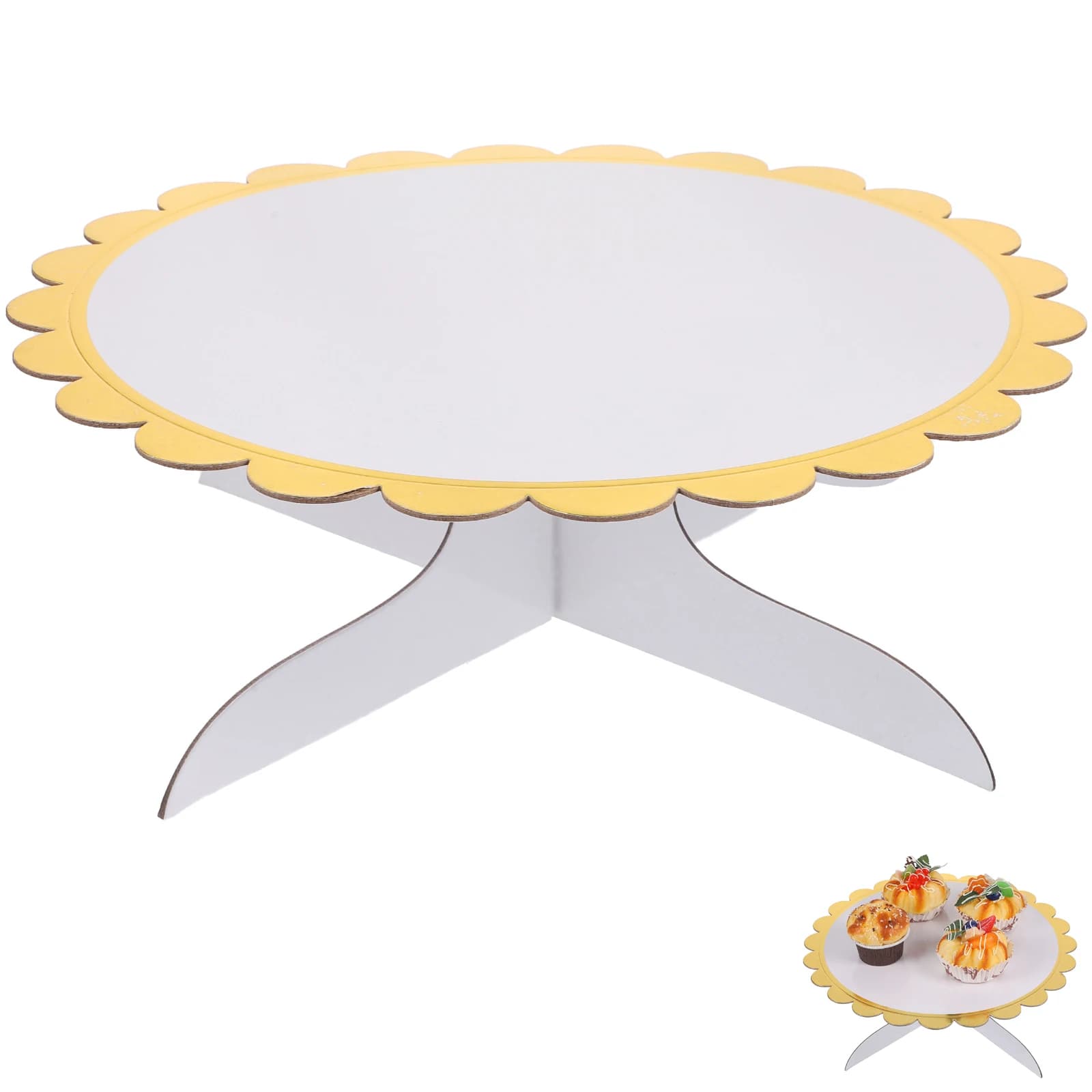 Decorative Birthday Cake Holder for Wedding Reception Multifunctional Wedding for White Paper Cupcake