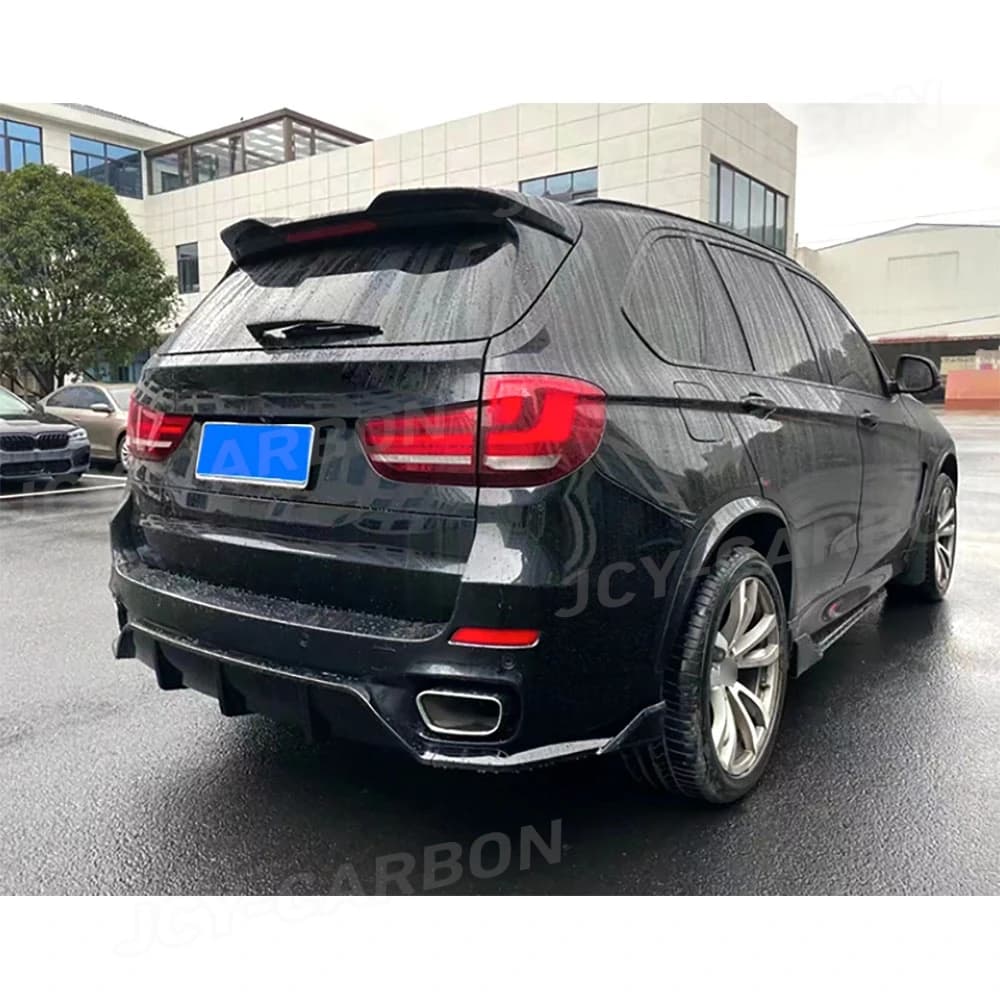 JCYECF Minigonne Laterali Paraurti Spoiler per BMW X5 F15 2015 2016 2017 2018 in Fibra di Carbonio Protezione Portiera Auto ABS