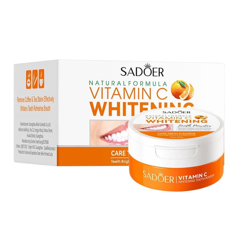 60g vitamin C teeth whitening clean teeth Oral Fresh Bleach toothpaste Blanchiment Dentaires