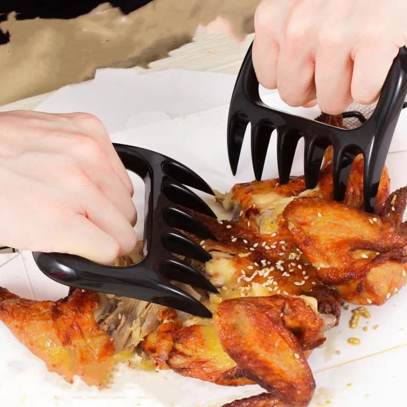 Forchette per trituratore di carne Multfunctional Bear Claw forchetta per Barbecue EasyClean estrattore per maiale trainato forte BBQ cucina accessori per cucinare muslimah