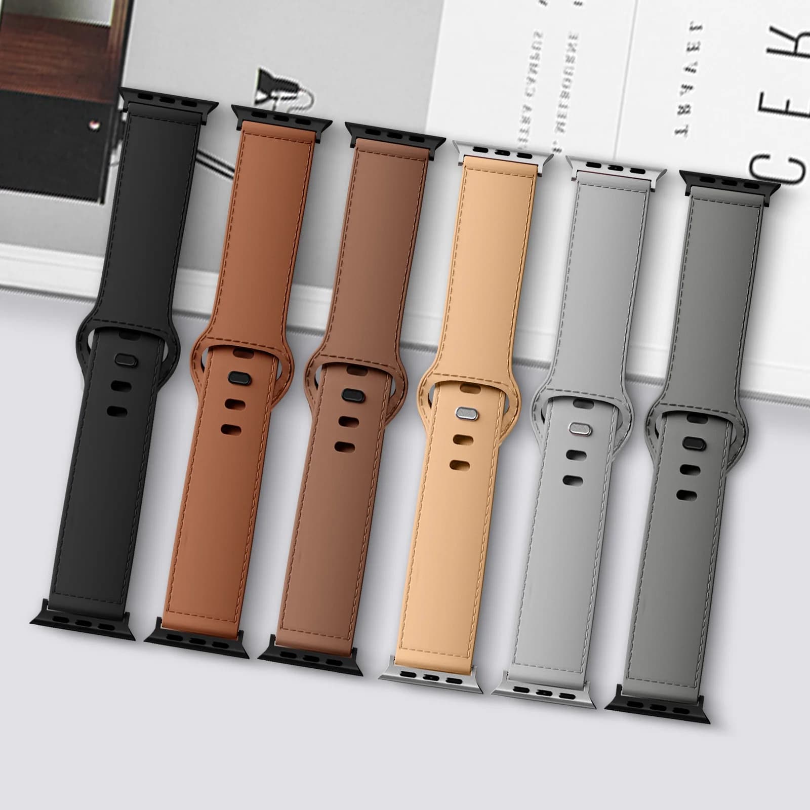Cinturini in pelle per Apple Watch 44mm 45mm 40mm 41mm 42mm 46mm Bracciale originale Correa iWatch Series 11 10 9 6 SE 7 8 ultra 3 cinturino