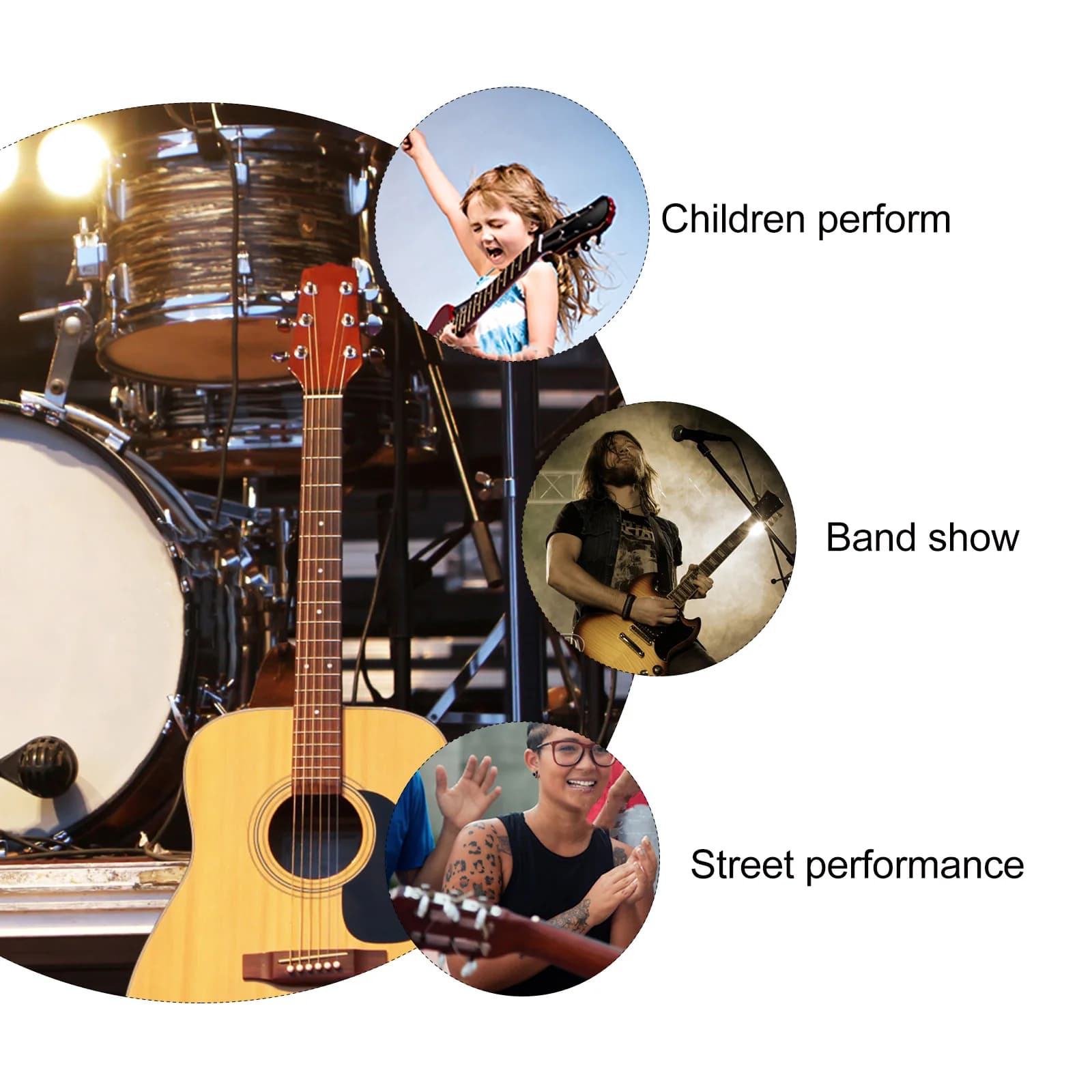 Pick-up audio a 3 livelli Pulsante a 3 marce per chitarra di tipo Accessorio musicale professionale durevole e duraturo dorato