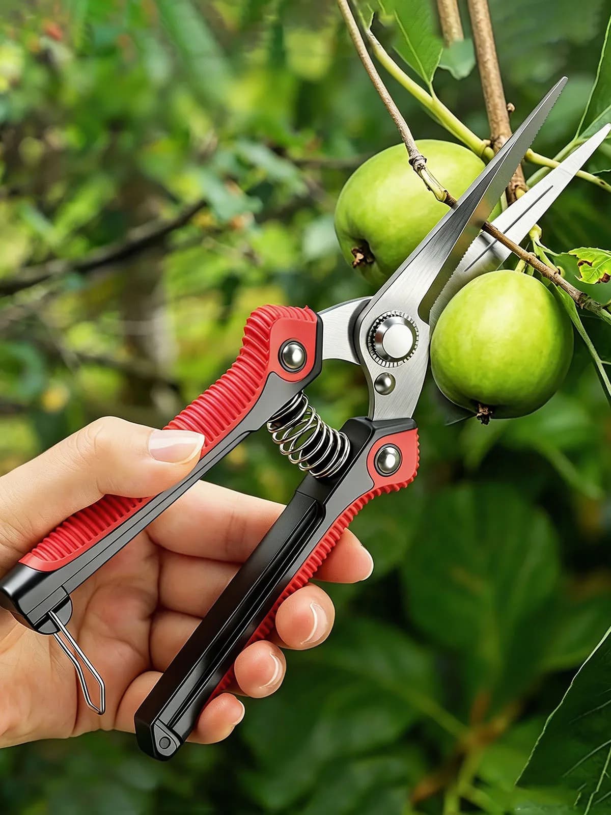 Forbici da Potatura NEWSHARK in Acciaio Inox, Forbici Affilate per Rami con Impugnatura Antiscivolo, Attrezzi per Giardinaggio, Potatura Alberi da Frutto e Bonsai