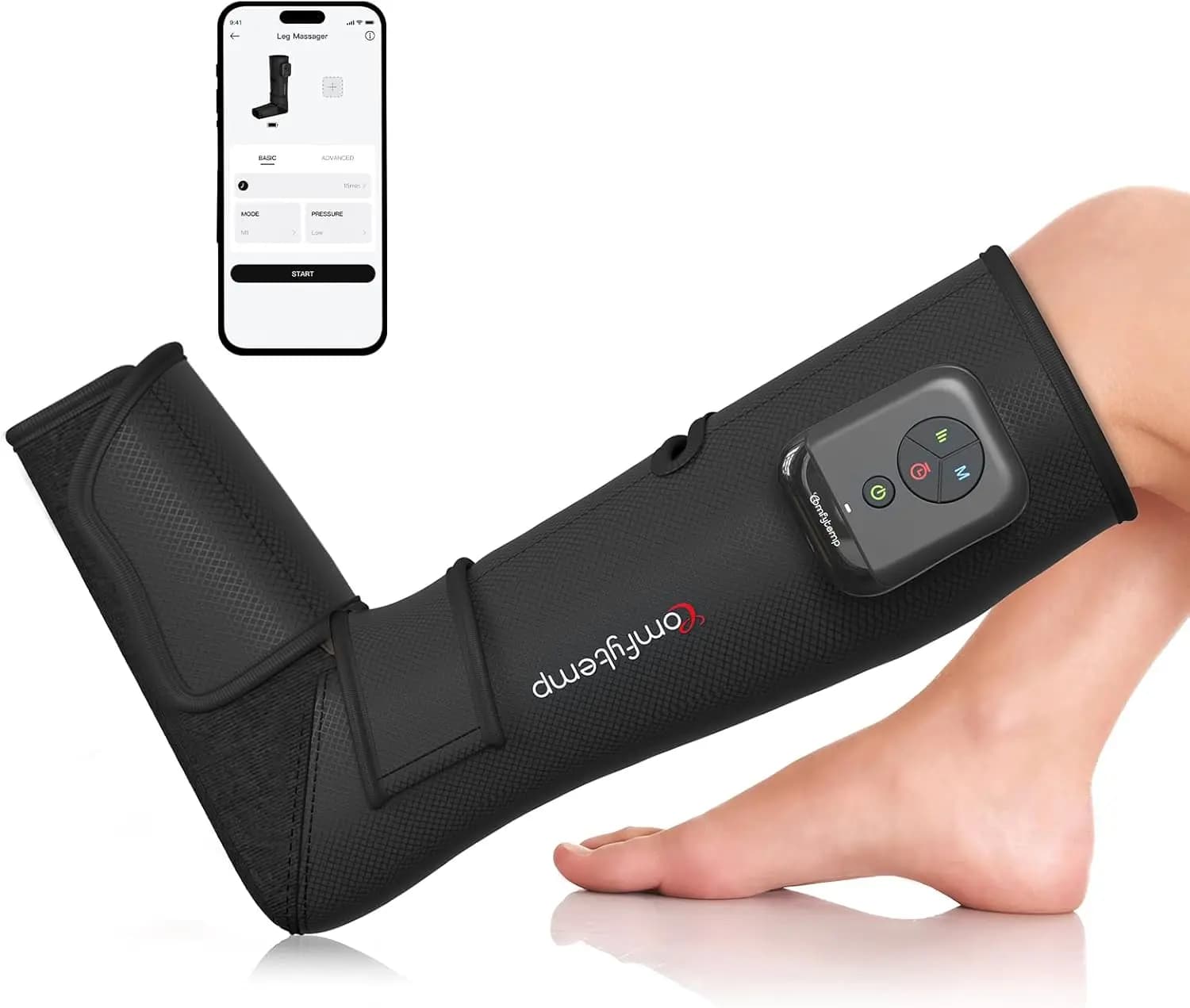 Massaggiatore per Gambe Senza Fili per Circolazione e Sollievo dal Dolore, Stivale Massaggiante Portatile per Piedi e Polpacci per Uomini, Donne e Anziani