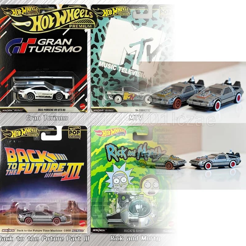 Hot Wheels POP Culture HXD63 2026P Case Porsche GT3 MTV Ritorno al Futuro Modellino in Scala Diecast Giocattoli Auto da Collezione