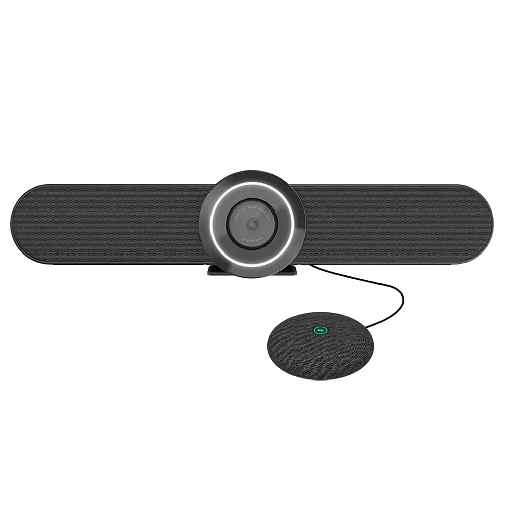 Webcam with Facial Tracking for Videoconferences with AI, Audio and Video, Soundbar Integrated