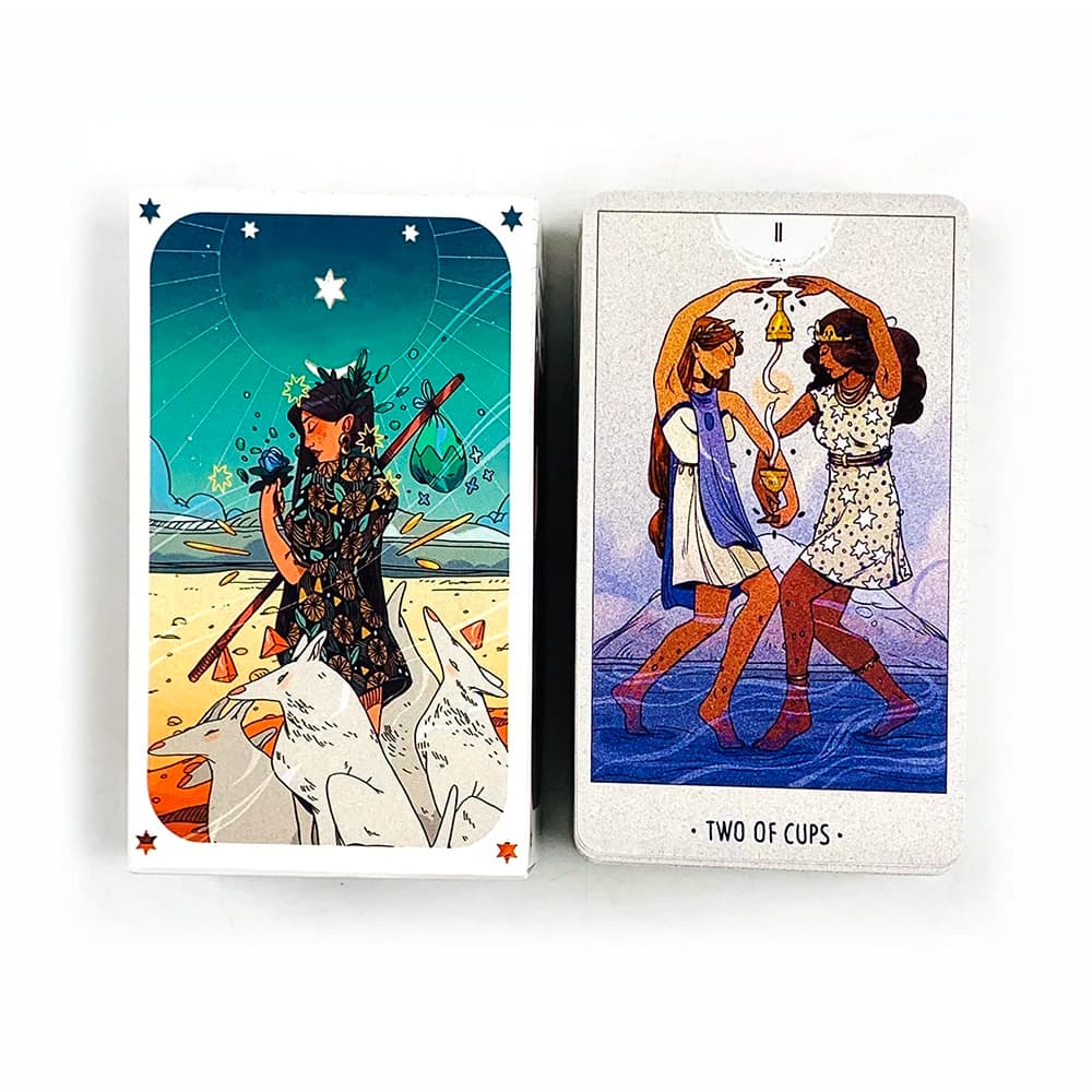 Carte dei Tarocchi, mazzo da 78 pezzi, edizione inglese, gioco di carte da divinazione, ideale per principianti, meditazione e giochi di società
