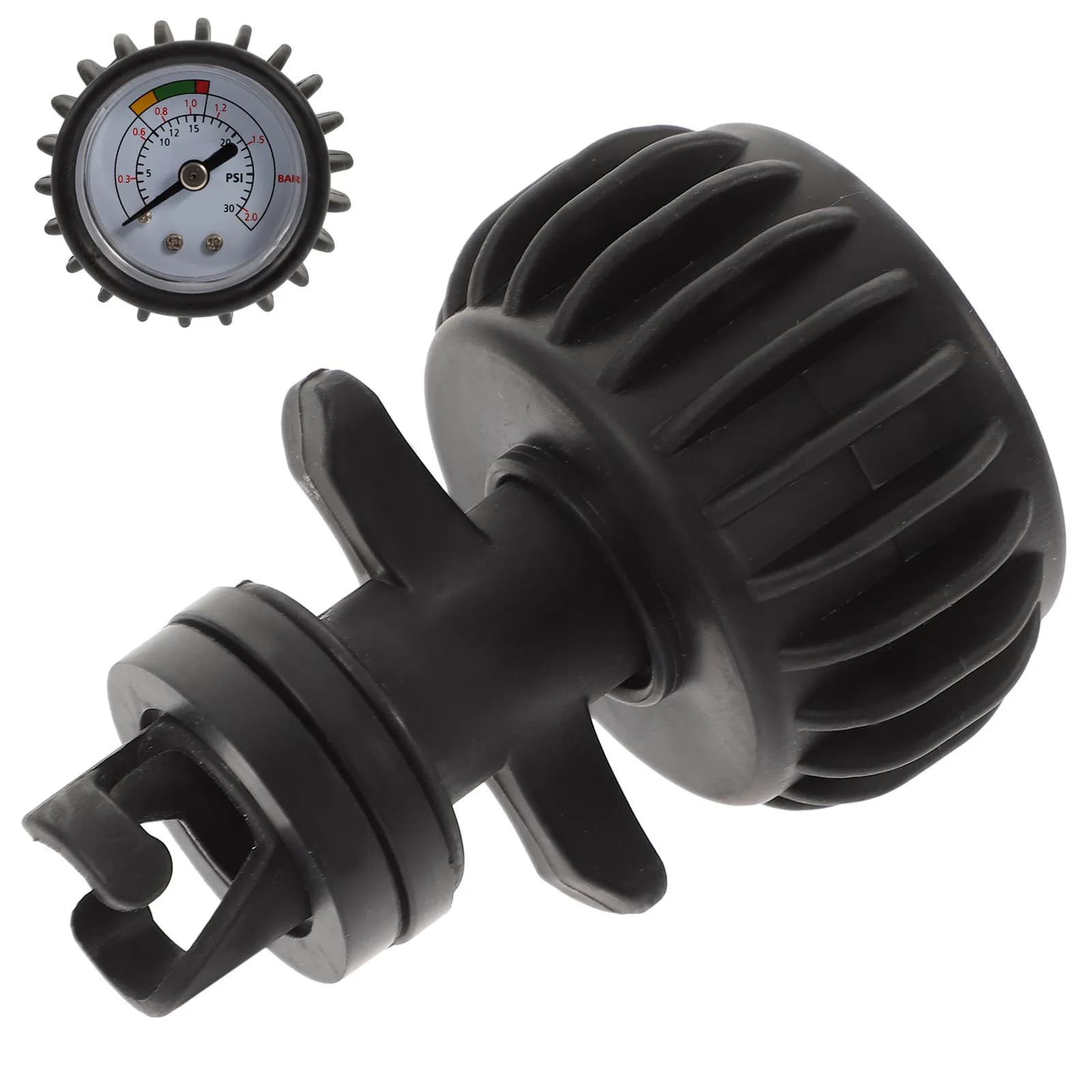 Manometro Digitale da 25 PSI con Display Chiaro per Gommoni, Kayak, SUP, Valvole HR, Pompe Bravo e Aria