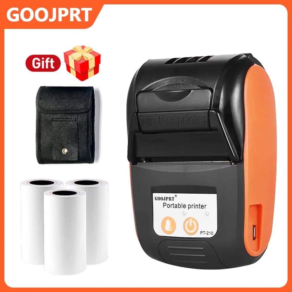 Mini stampante termica portatile per ricevute POS Wireless Bluetooth 58mm biglietto fattura IOS Android PC fattura vendita al dettaglio aziendale senza inchiostro