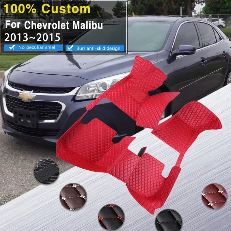 Tappetini auto 3D per Chevrolet Holden Malibu 2013 2014 2015 Tappetino in pelle Tappeti durevoli Tappeti Parti interne Accessori auto