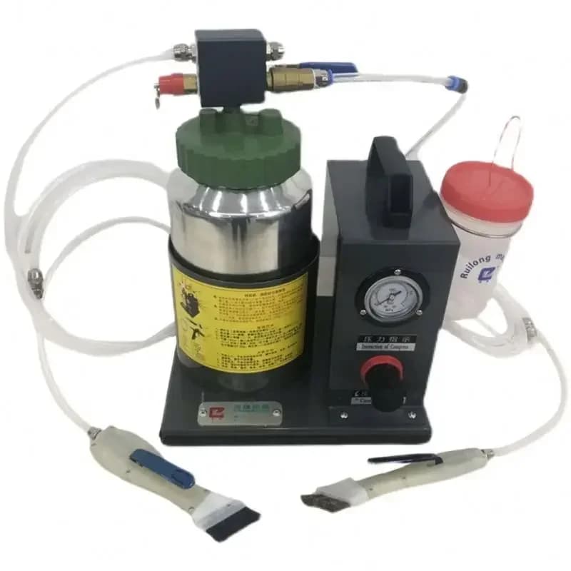 2025/Macchina di rifornimento pneumatica automatica per colla a doppia testa Macchina per spruzzatura Macchina per colla per spazzole in pelle per scarpe