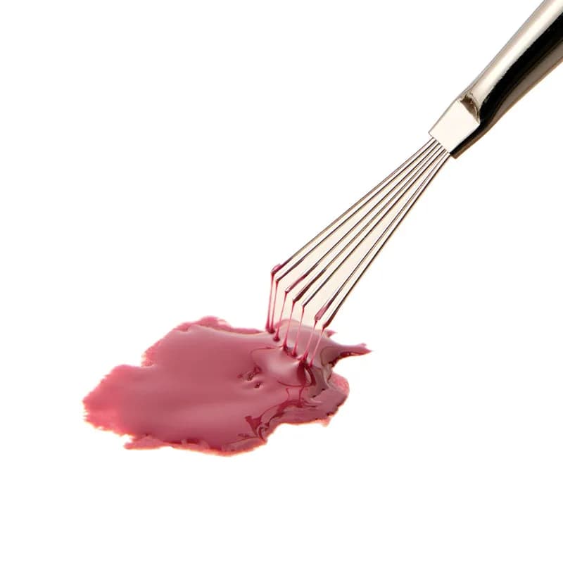1/2 Pezzi Penna per Pittura con Doppia Punta e Manico in Legno di Sandalo, Pennello in Acciaio Inox per Gel, Pennello per Nail Art e Manicure