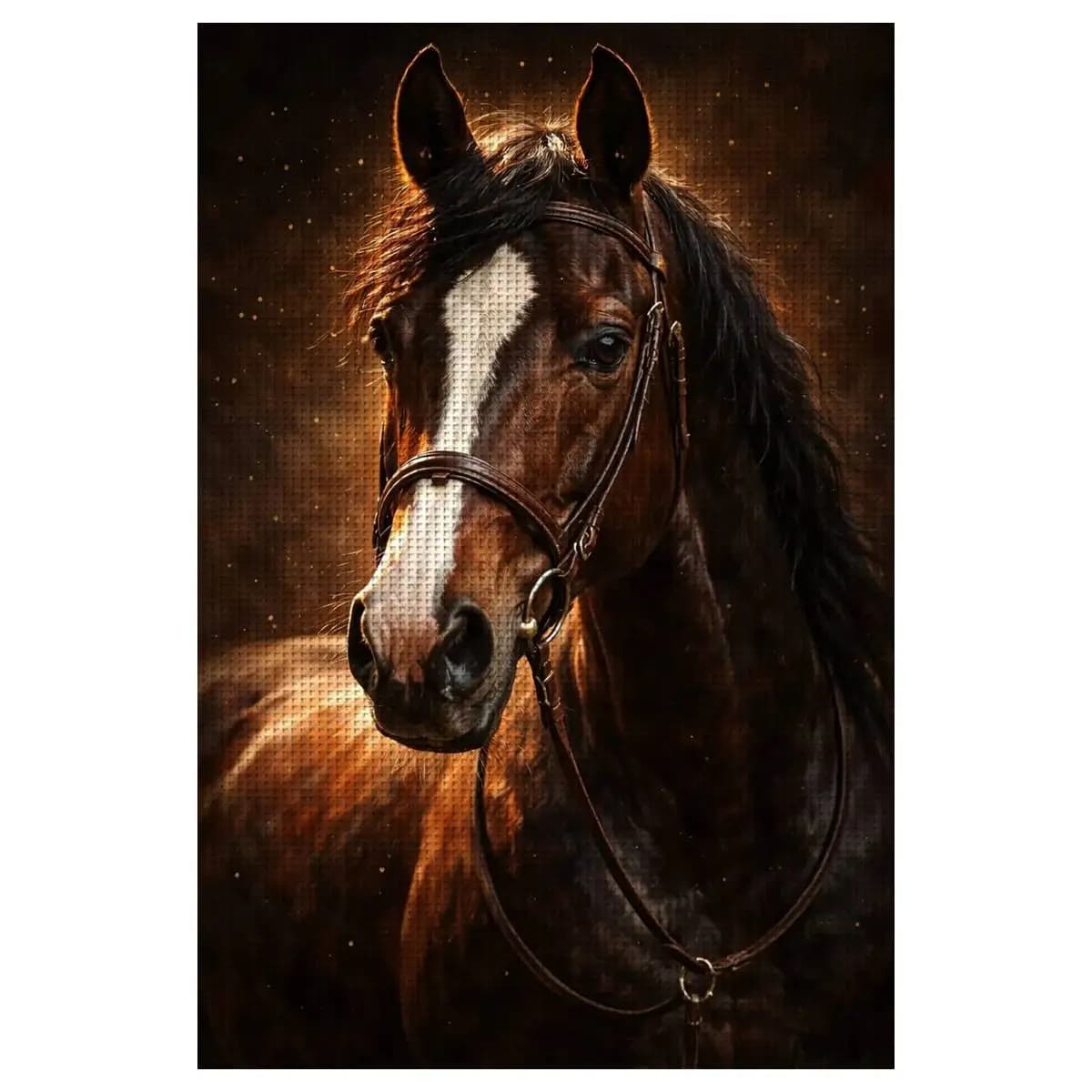 1pc 30X40CM/11.8*15.74inch Horse Stamped Cross Stitch Kit DIY Kit 11/14/16CT DIY Embroidered Set DIY Cross-Stitch Set