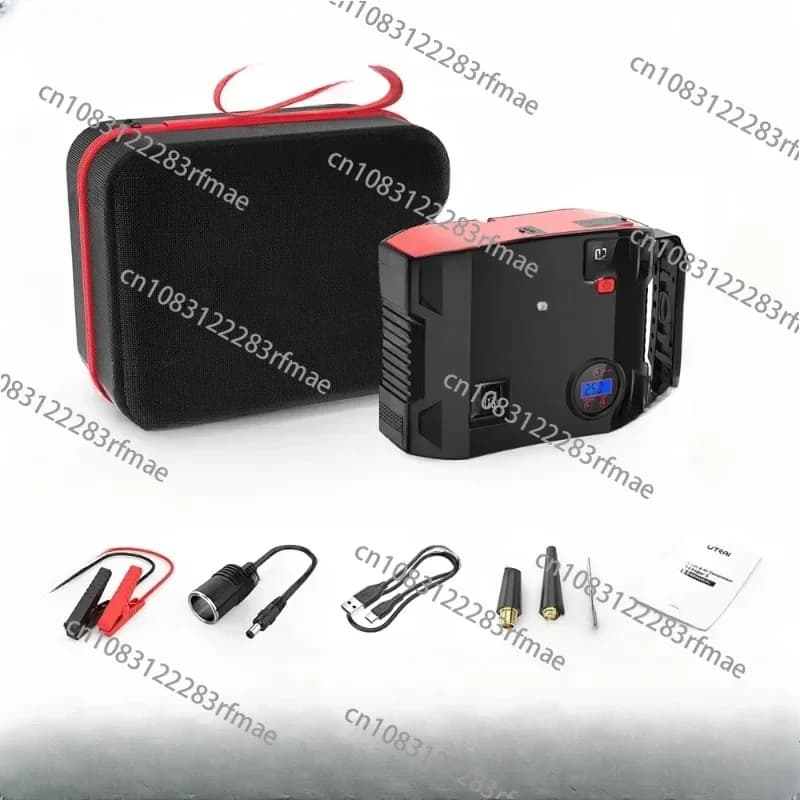 2000A Jump Starter Strumenti di emergenza per veicoli con pompa d'aria Powerbank Jumpstart con gonfiatore per pneumatici a luce LED