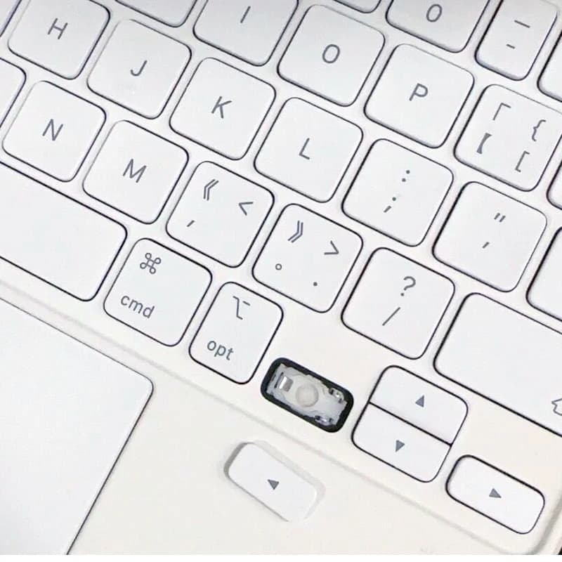 Tasti di ricambio, clip a forbice e cerniera per tastiera Magic Keys Apple iPad Pro 11 pollici A2261, colore bianco