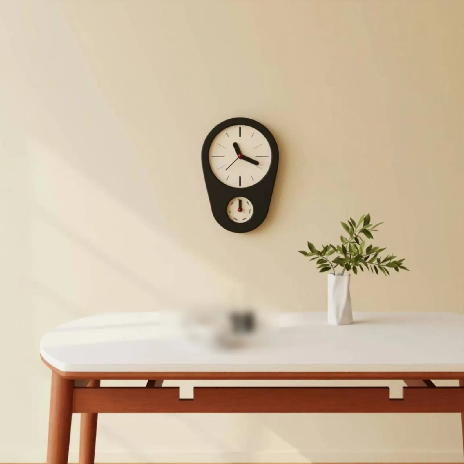 Orologio da Parete con Indicazione del Giorno, Design Semplice e Moderno, Calendario, Decorazione per Casa, Funzionamento a Batteria, per Soggiorno, Ufficio