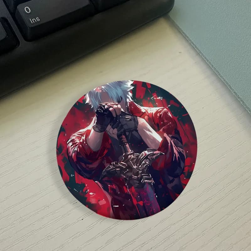 Devil May Cry Tinplate Pin Clothes Creativity Anime Cartoon Metal Lapel Badge Brooches Accessorys on Backpack Brooch Art Gift