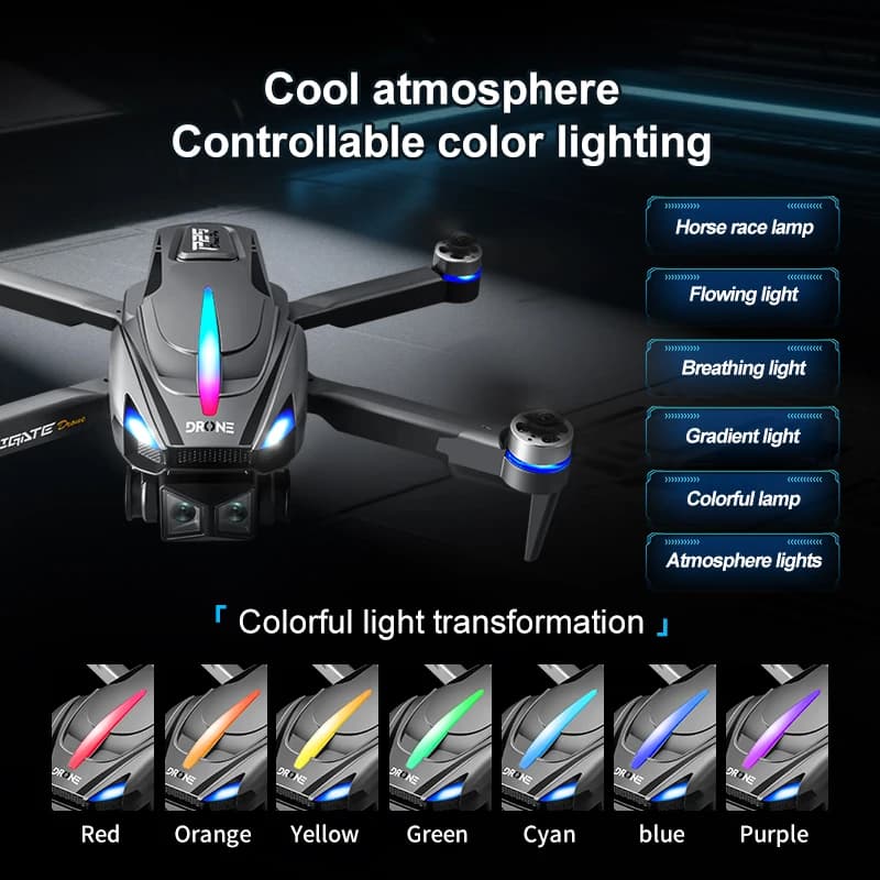 New P29 Drone 8K ESC HD Dual Camera Professional Aerial Photography Optical Flow Hovering Gesture Shooting Folding Quadcopter